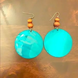 Turquoise color earrings